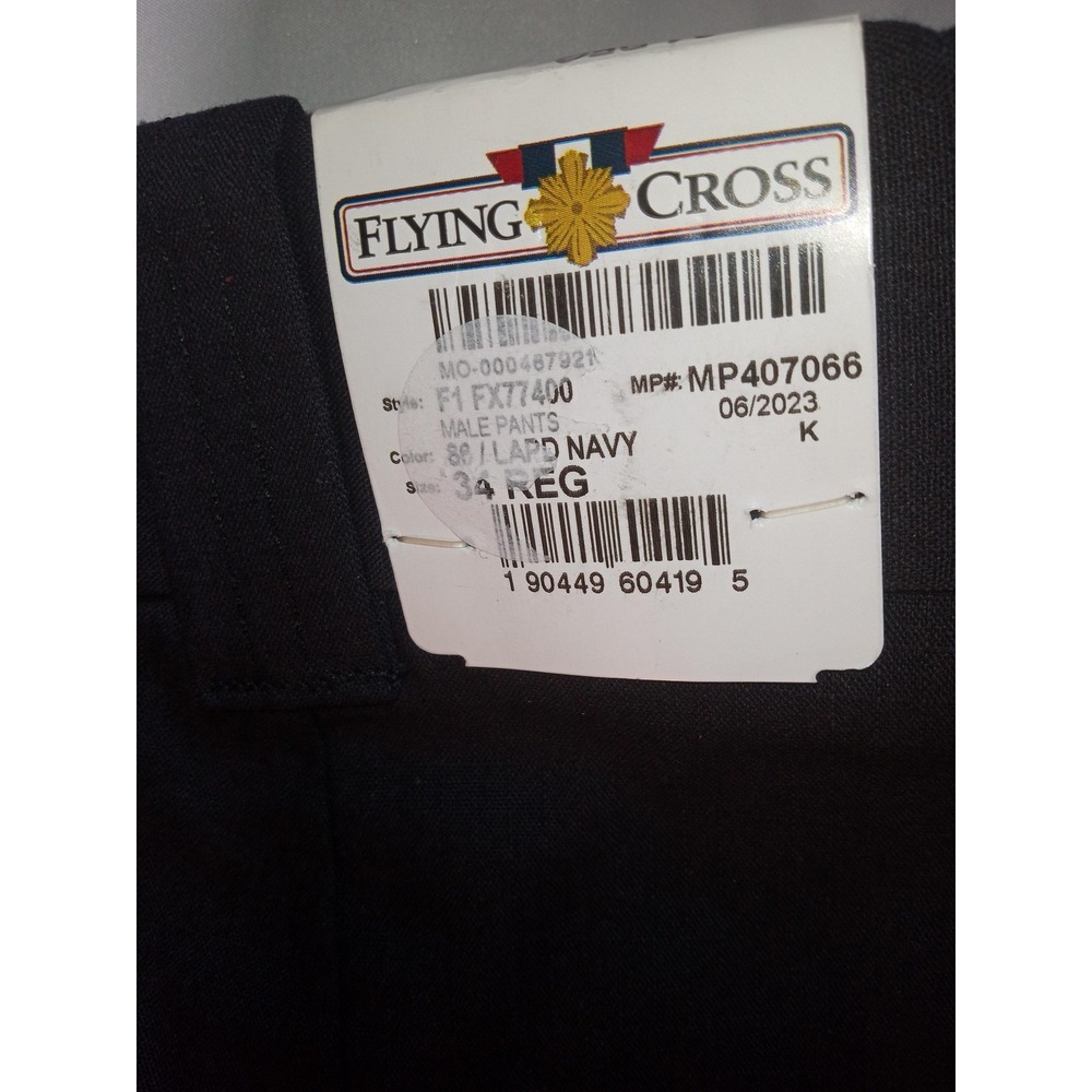 Flying Cross Pants Mens 34x34 Navy FX STAT LAPD Uniform Dress Workwear Pants - Picture 3 of 5